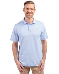 Cutter & Buck Virtue Eco Pique Botanical Print Recycled Mens Polo