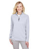 Women's CrownLux Performance® Clubhouse Micro-Stripe Quarter-Zip Pullover 