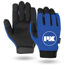 Royal Blue Touchscreen Mechanics Gloves